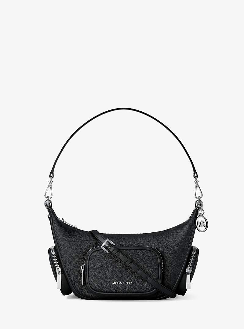 Michael Kors Merritt Small Pebbled Leather Convertible Crossbody Bag