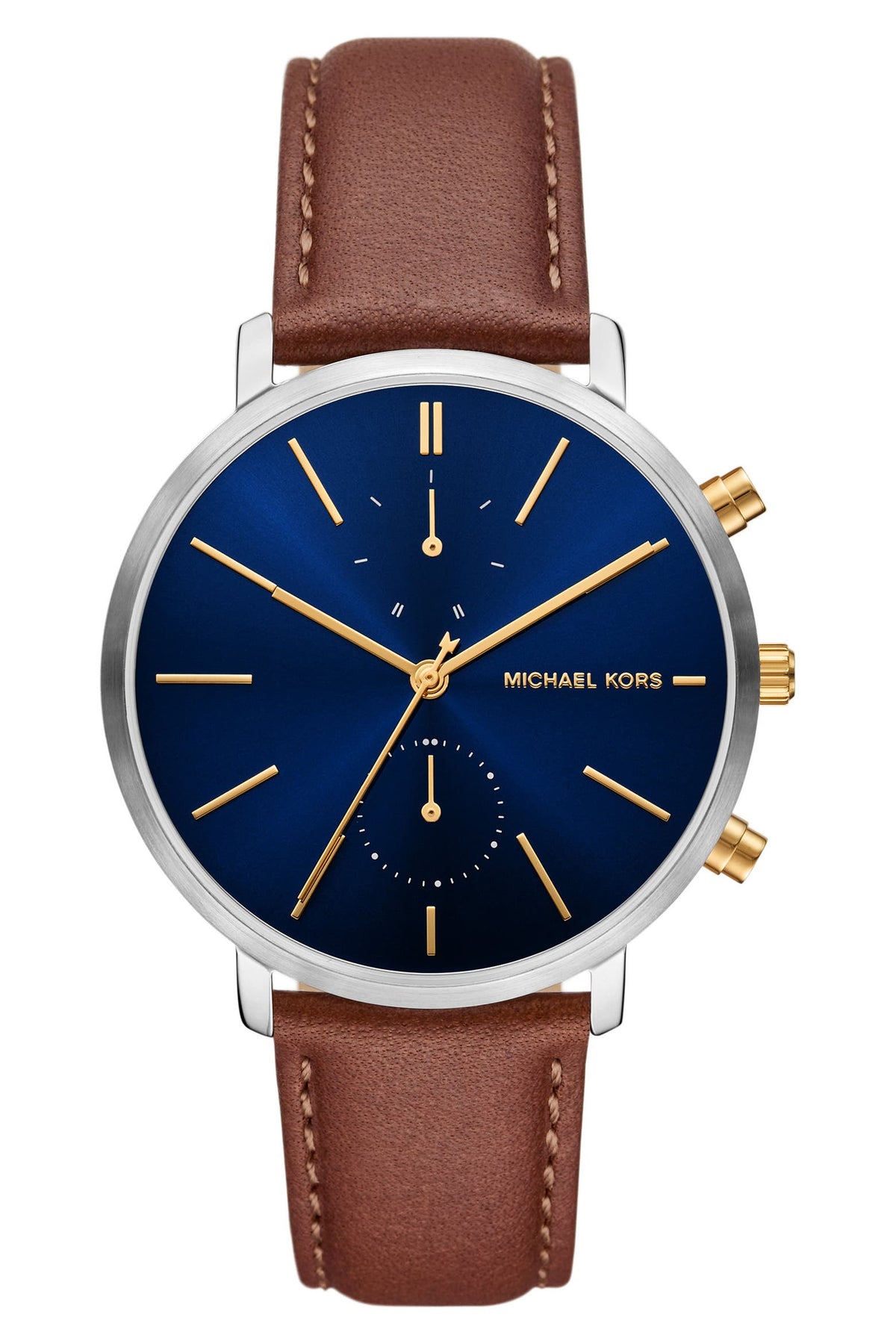 Michael Kors Blake Multifunction Leather Strap Watch, 42mm