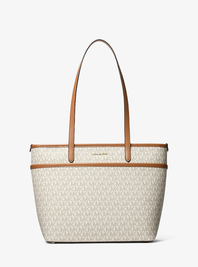 Michael Kors Marlowe Medium Signature Logo Pocket Tote Bag