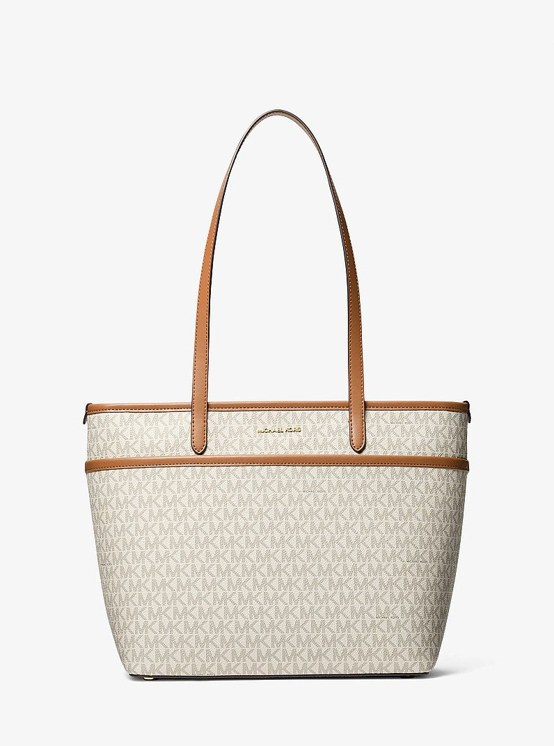 Michael Kors Marlowe Medium Signature Logo Pocket Tote Bag