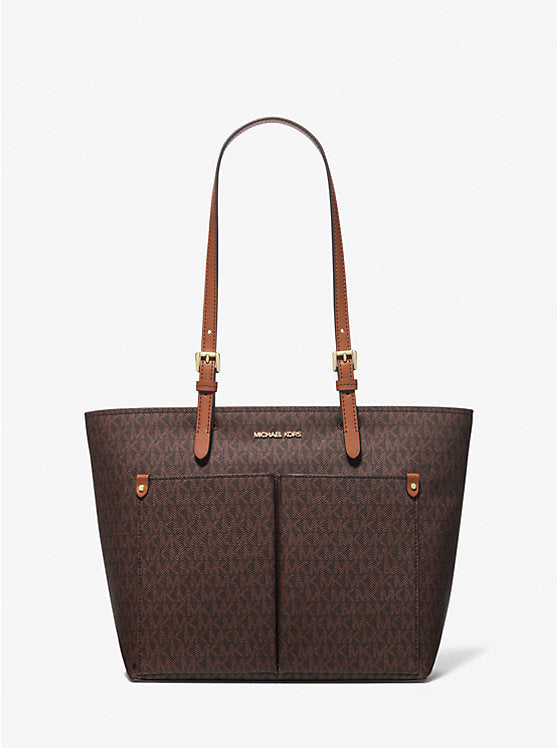 Michael Kors Jet Set Medium Logo Pocket Tote Bag