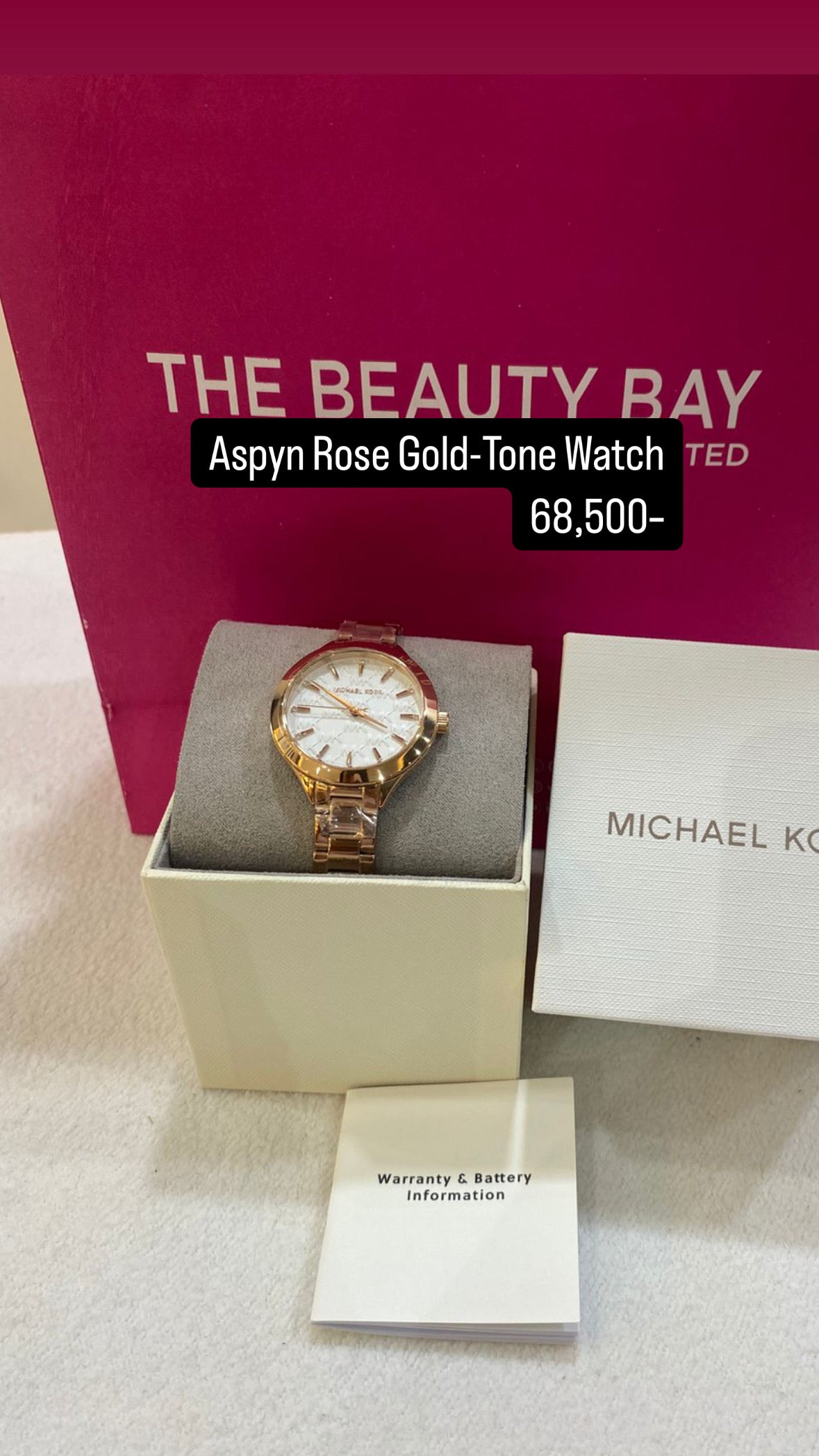 Michael Kors Aspyn Rose Gold-Tone Watch