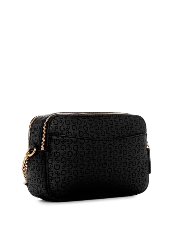 Guess Zakaria Debossed Logo Double-Zip Crossbody