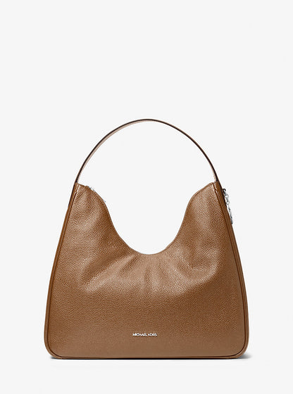 Michael Kors Nayla Medium Pebbled Leather Hobo Shoulder Bag