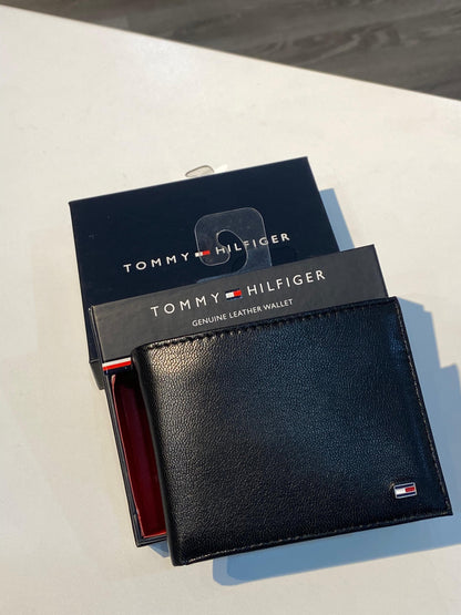 Tommy Hilfiger Pebbled Leather Bifold Wallet