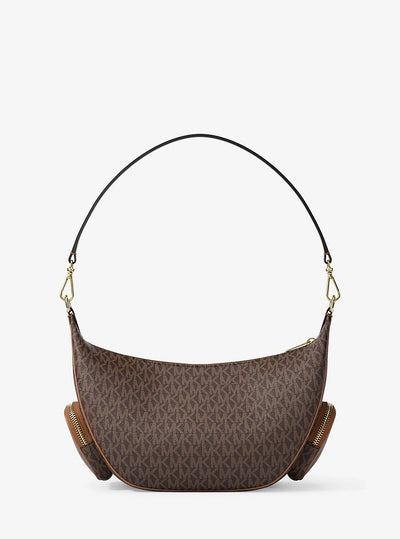 Michael Kors Merritt Medium Signature Logo Convertible Shoulder Bag