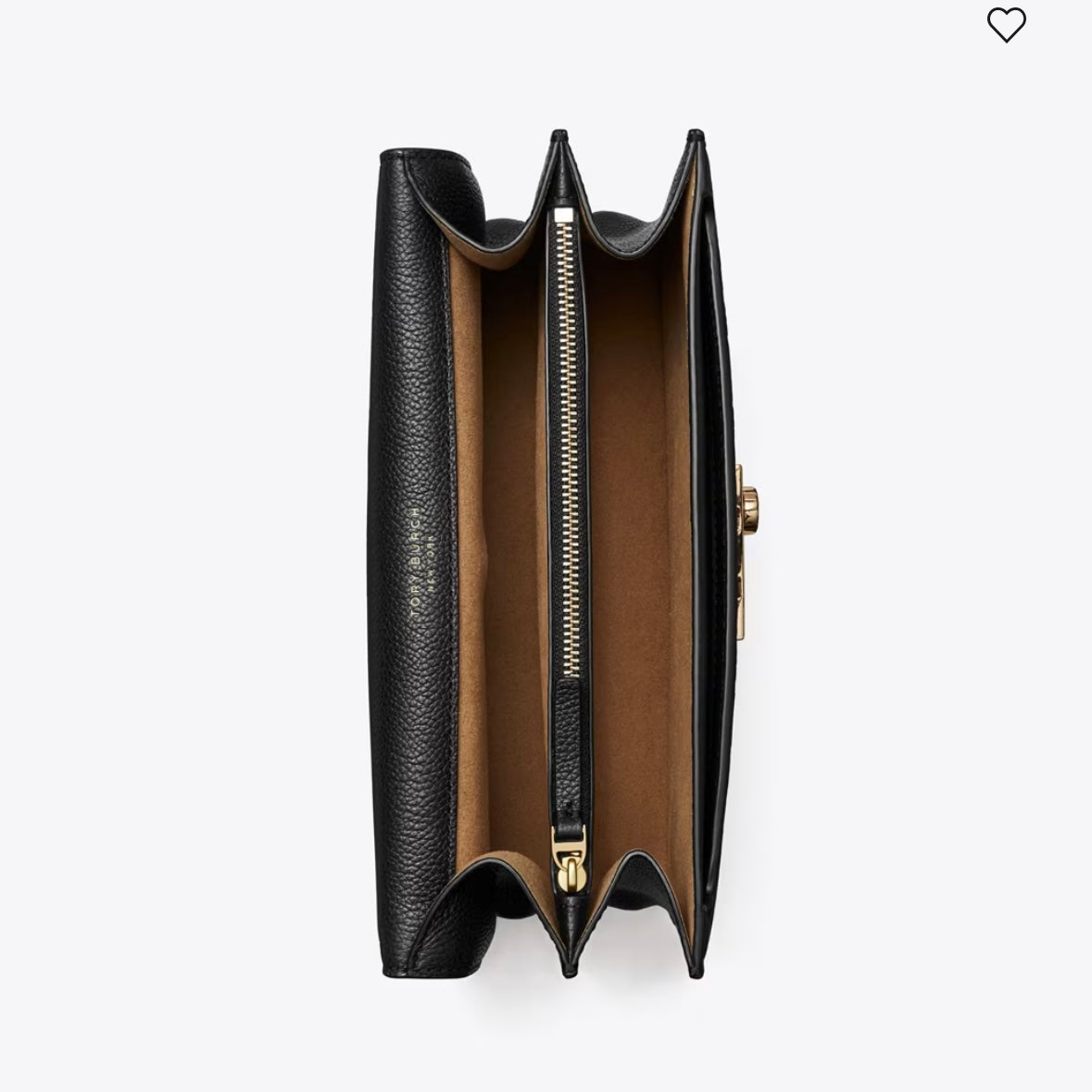 Tory Burch T MONOGRAM PEBBLED SHOULDER BAG