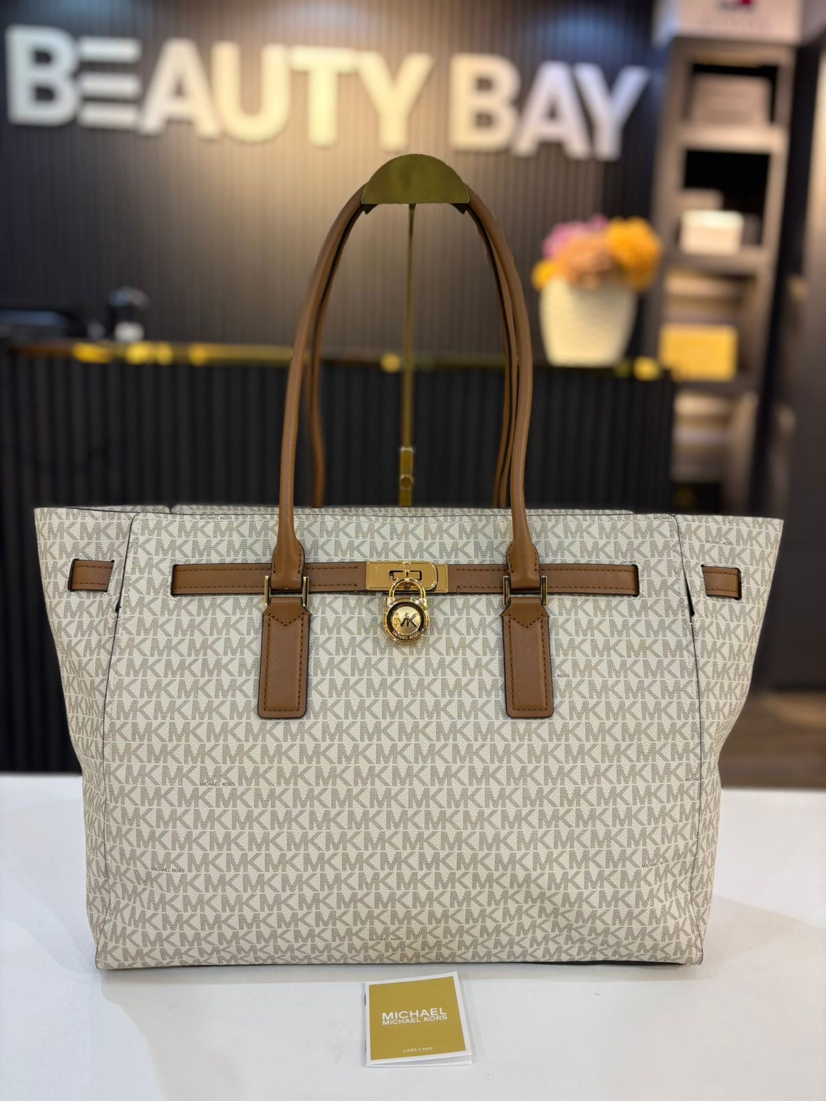 Michael Kors Hamilton Moderne Large Signature Logo Tote Bag