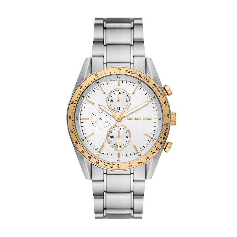 Michael Kors Warren Chronograph Quartz White Dial Men's Watch