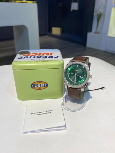 Fossil Machine chronograph Three-Hand Date Brown Leather men’s Watch