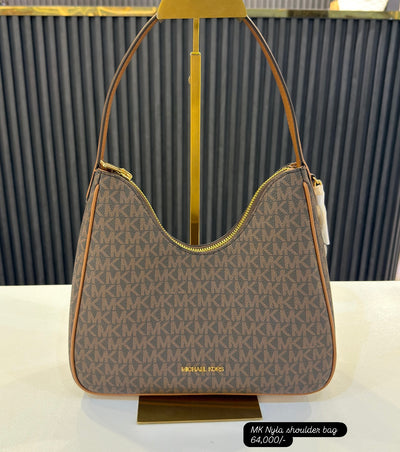Michael Kors Nayla Small Signature Logo Hobo Shoulder Bag