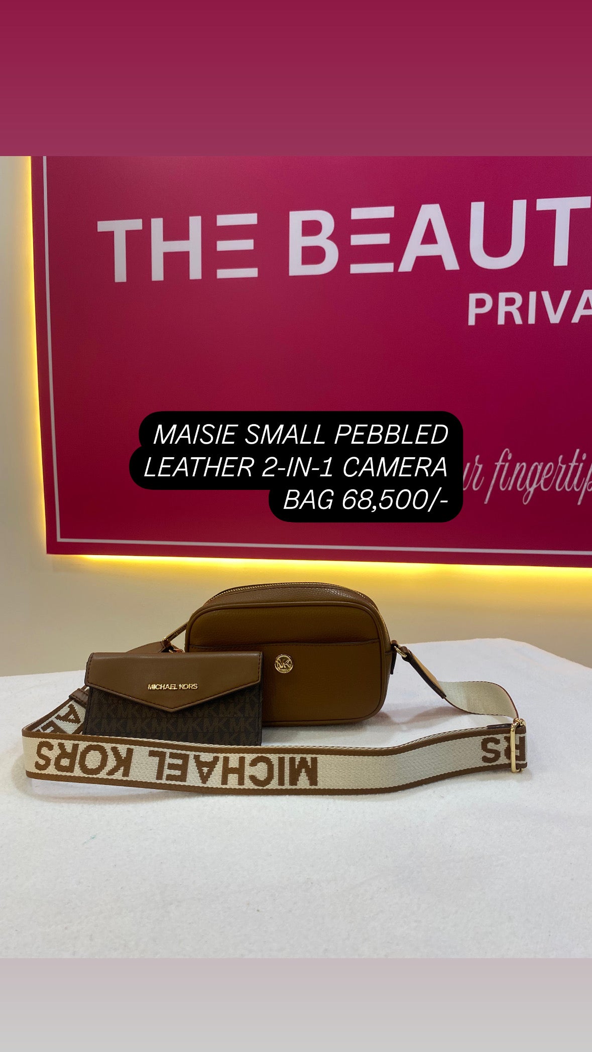 Maisie Small Pebbled Leather 2-in-1 Camera Bag