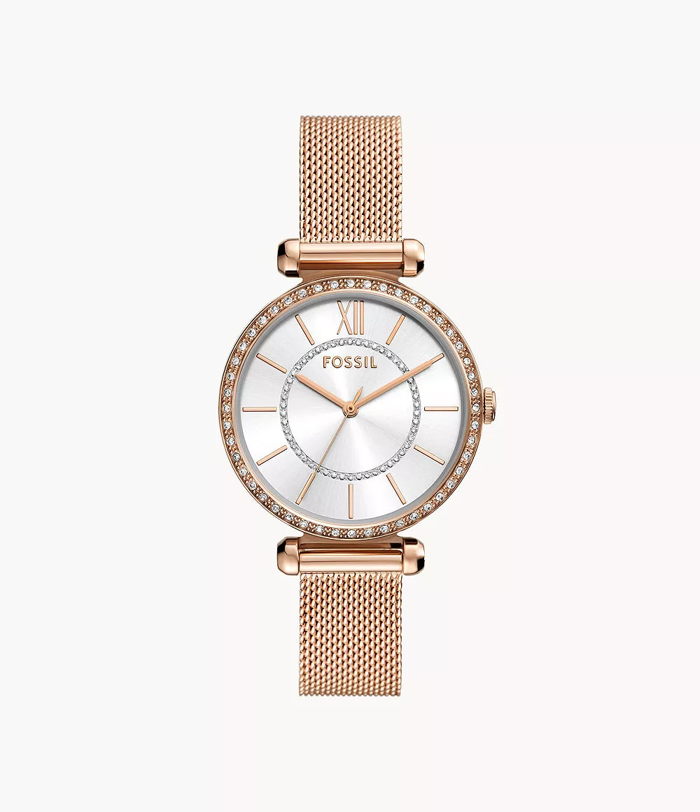 Fossil Tillie Three-Hand Rose Gold-Tone Stainless Steel Watch