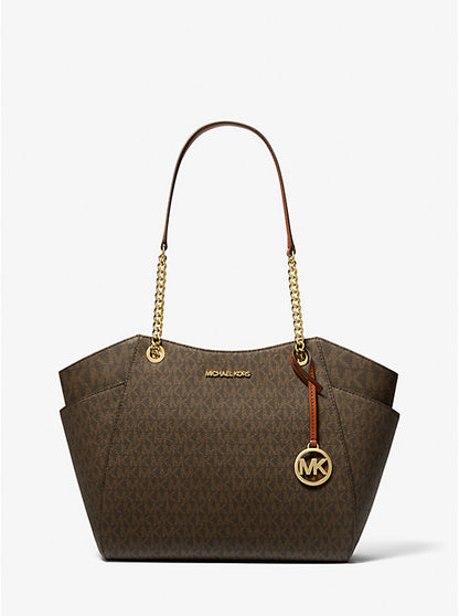 Michael Kors Jet Set Large Signature Logo Shoulder Bag