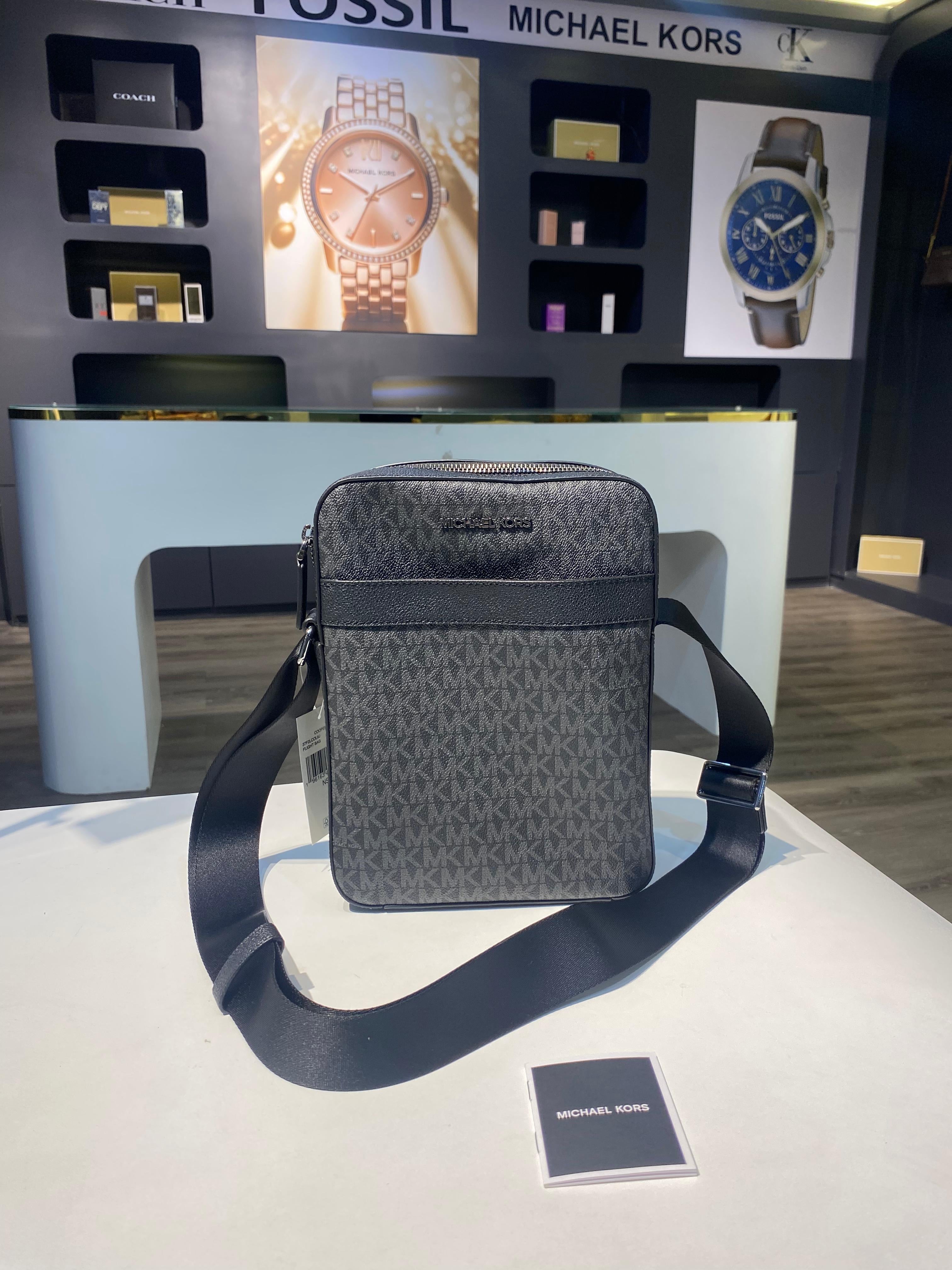 Michael Kors Cooper Signature Logo Flight Bag