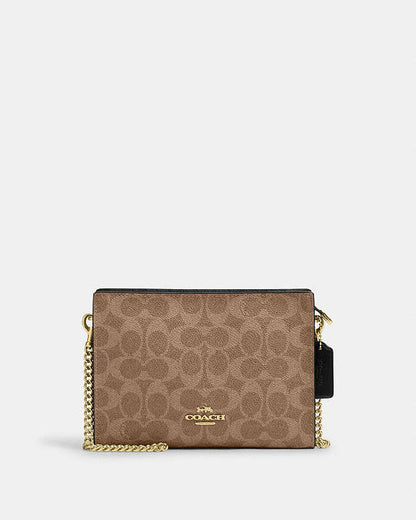 Slim Crossbody Bag In Signature Canvas