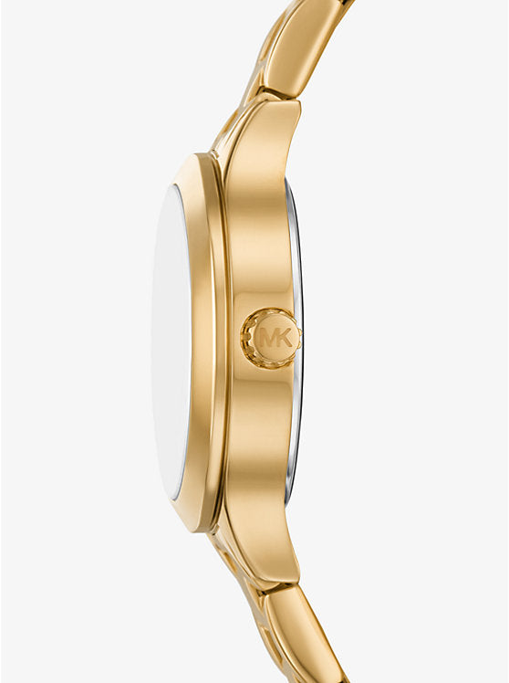 Michael Kors Mini Aspyn Pavé Gold-Tone Watch