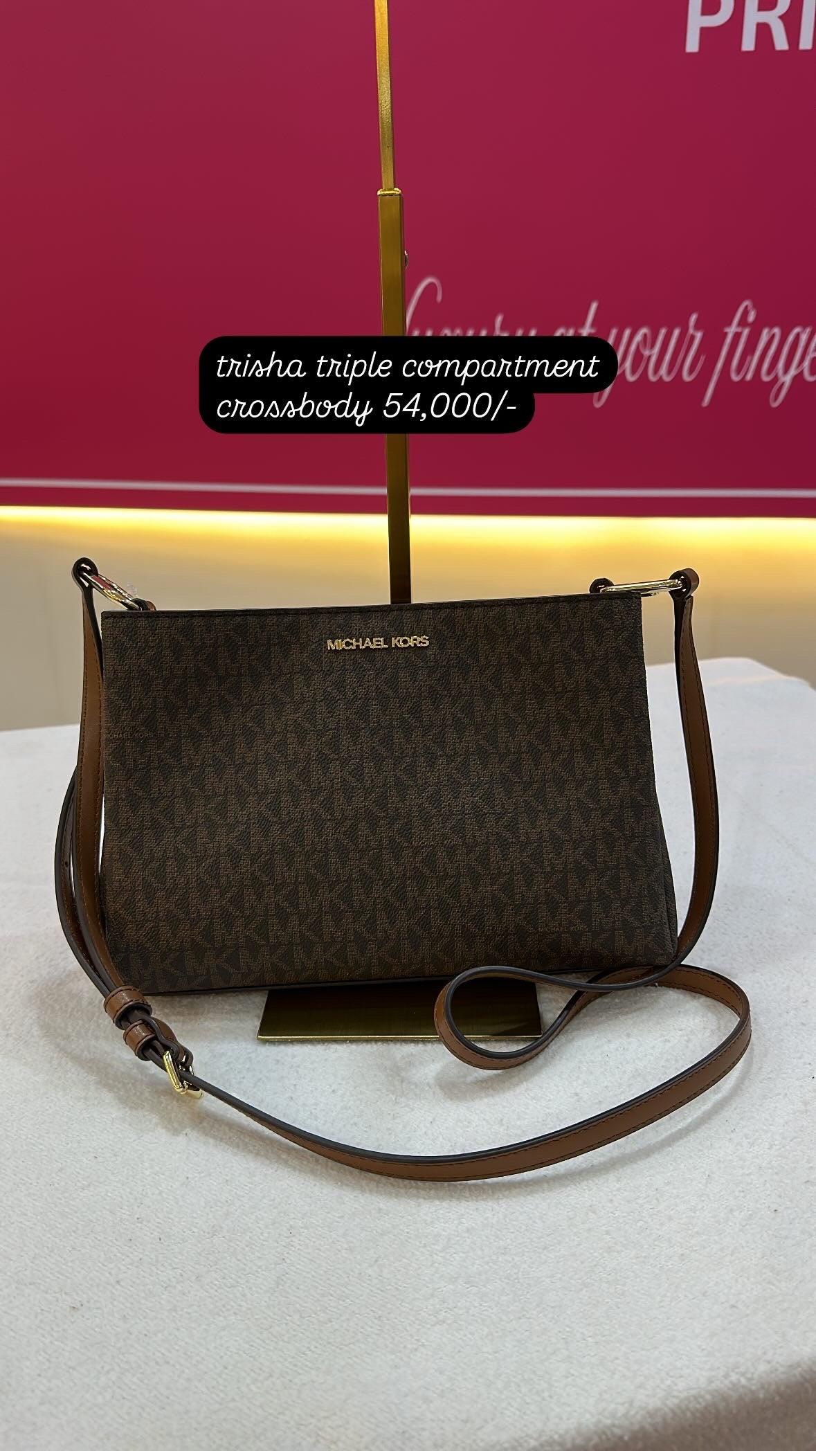 Trisha Medium Logo Crossbody Bag