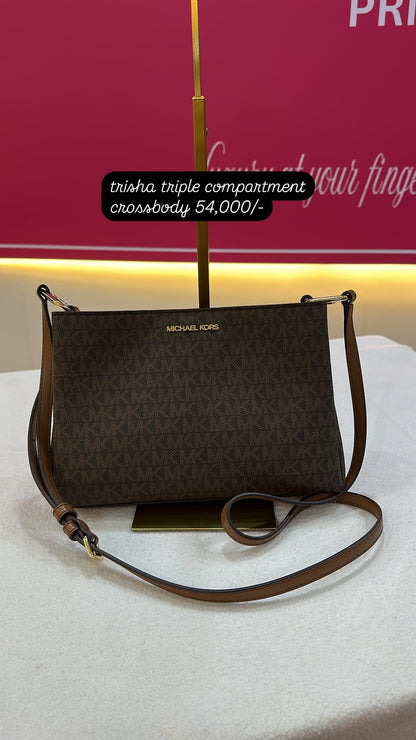 Trisha Medium Logo Crossbody Bag
