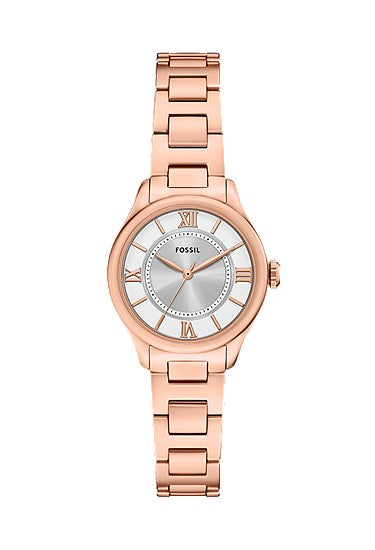 Fossil Gilmore Three-Hand Rose Gold-Tone Stainless Steel Watch