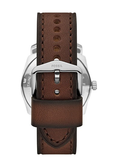 Fossil Machine chronograph Three-Hand Date Brown Leather men’s Watch