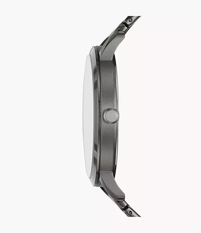 Lux Luther Three-Hand Smoke Stainless Steel Watch