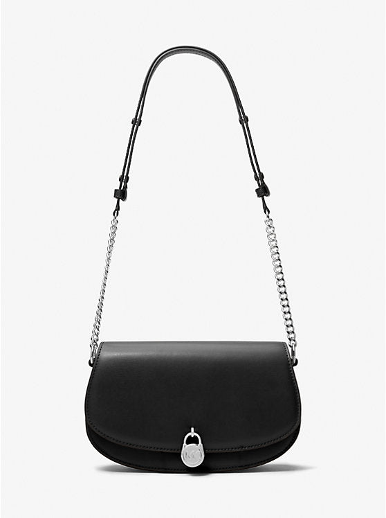 Michael Kors Mila Medium Leather Messenger Bag