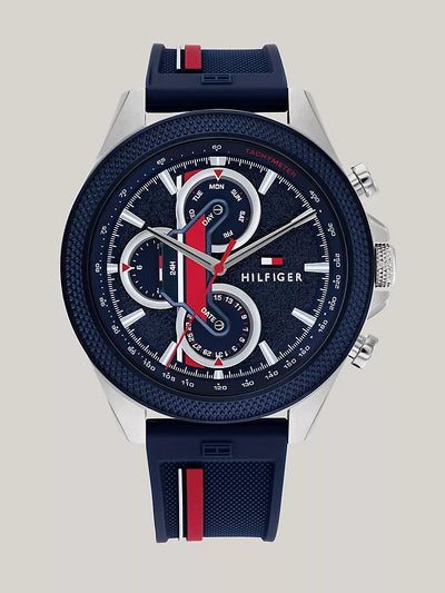 Tommy Hilfiger 46MM Sport Watch With Signature Strap