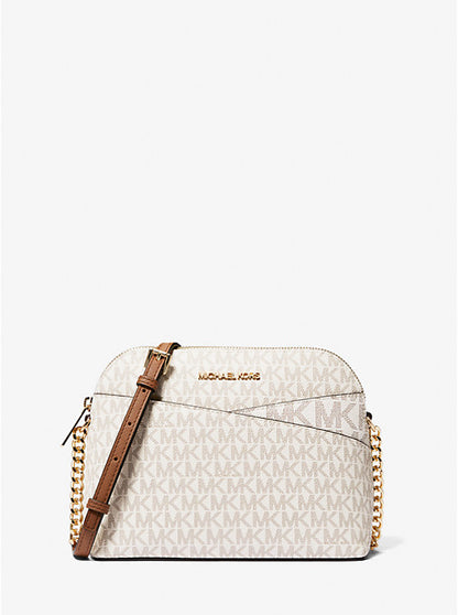 Michael Kors Jet Set Travel Medium Logo Dome Crossbody Bag