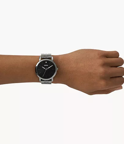 Lux Luther Three-Hand Smoke Stainless Steel Watch