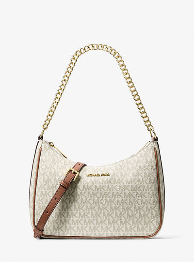 Michael Kors Jet Set Travel Large Signature Logo Convertible Crossbody Bag