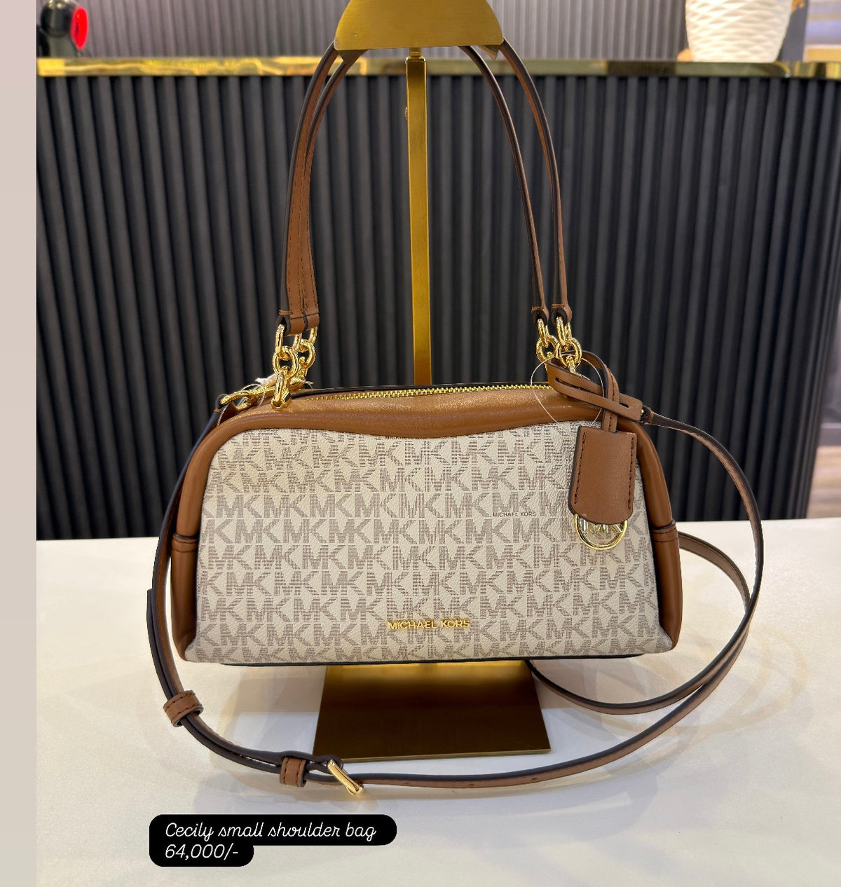 Michael Kors Cecily Small Signature Logo Shoulder Bag
