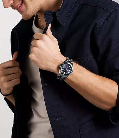 Dalton Three-Hand Smoke Stainless Steel Watch