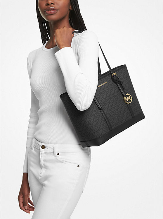 Michael Kors Jet Set Travel Small Logo Top-Zip Tote Bag