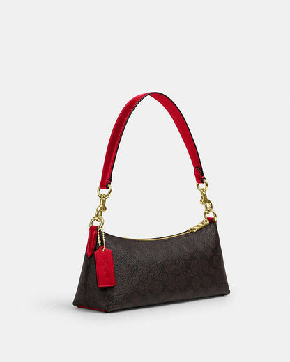 Coach Charlotte Shoulder Bag In Signature Canvas