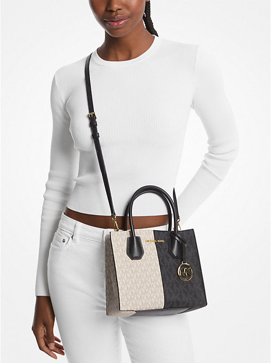 Mercer Medium Two-Tone Logo Crossbody Bag