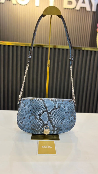 Michael Kors Mila Medium Snake Embossed shoulder Bag