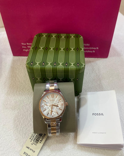 Fossil Rye Multifunction Two-Tone Stainless Steel Watch