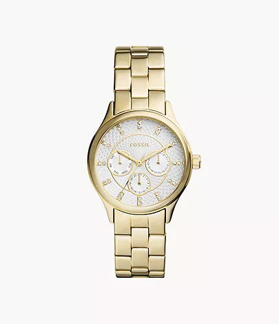 Fossil Modern Sophisticate Multifunction Gold-Tone Stainless Steel Watch