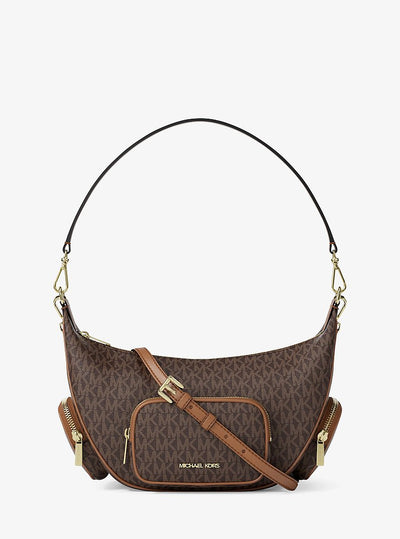 Michael Kors Merritt Medium Signature Logo Convertible Shoulder Bag