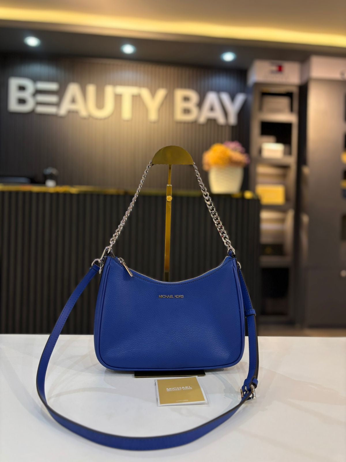 Michael Kors Jet Set Large Pebbled Leather Convertible Crossbody Bag