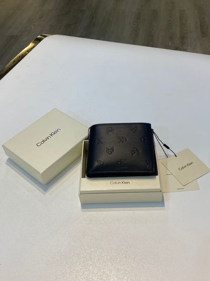 CK Embossed Monogram Bifold Wallet