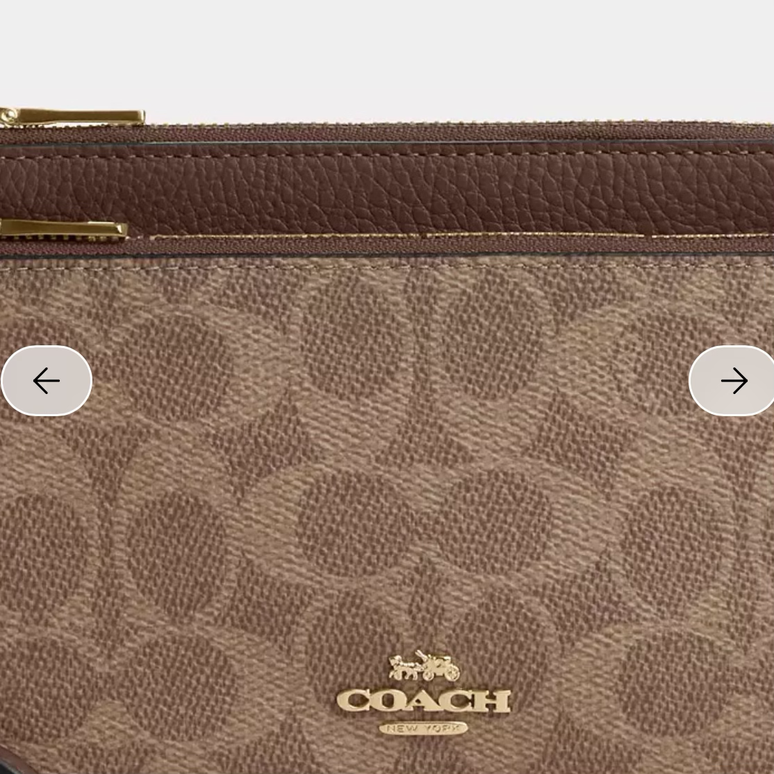 Coach Double Zip Wallet