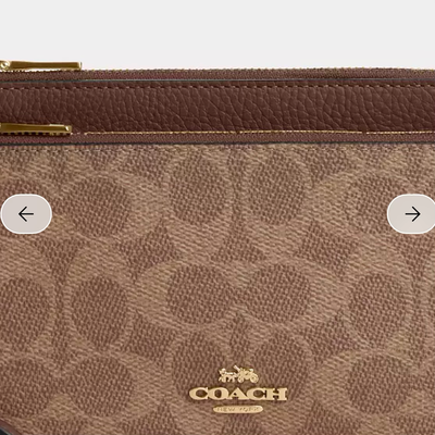 Coach Double Zip Wallet