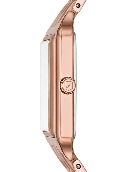 Fossil Raquel Three-Hand Date Rose Gold-Tone Stainless Steel Watch