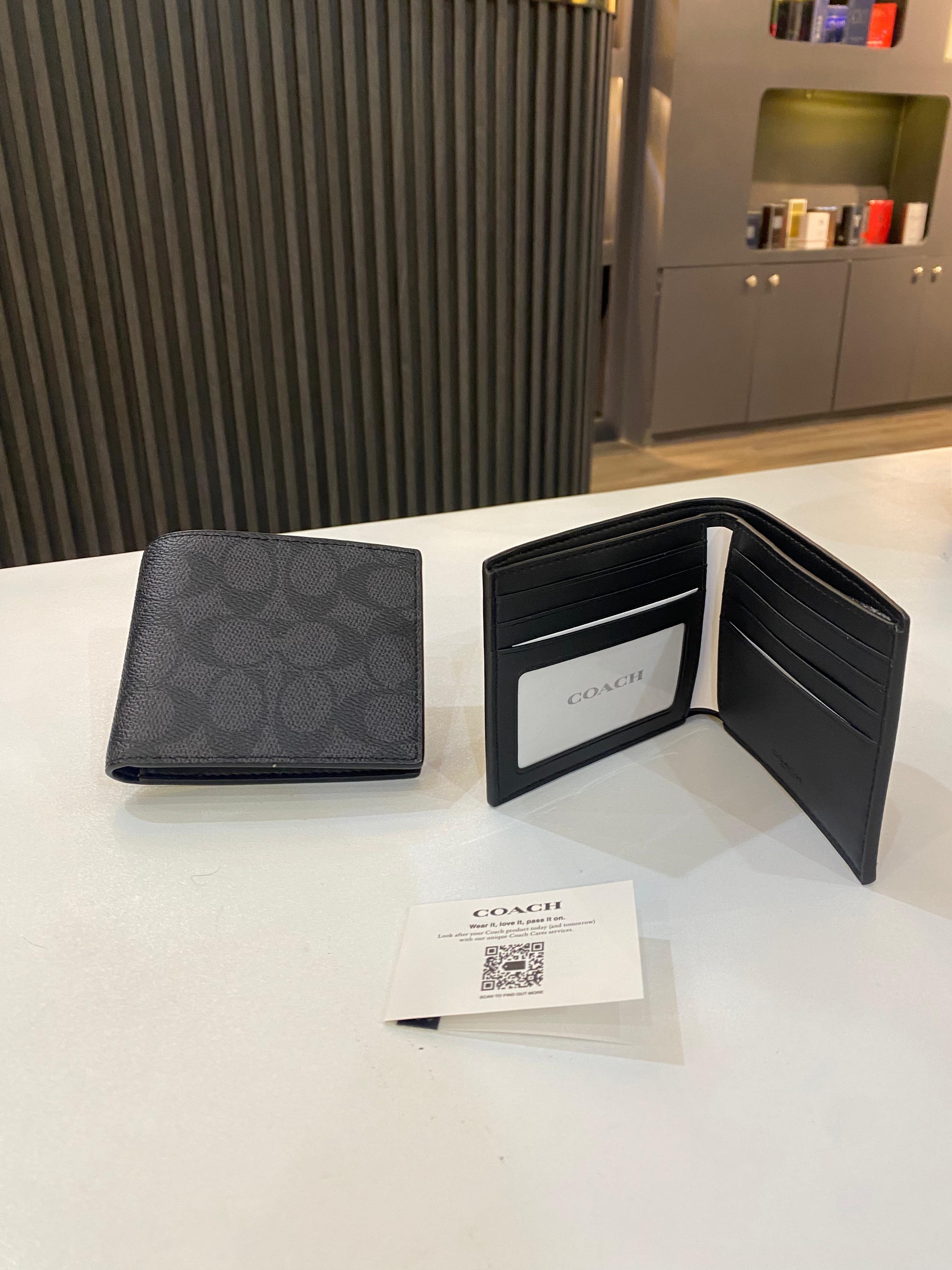 Coach Id Billfold Wallet In Signature Canvas