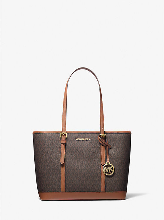 Michael Kors Jet Set Travel Small Logo Top-Zip Tote Bag