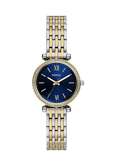Fossil Carlie Mini Three-Hand Two-Tone Stainless Steel Watch