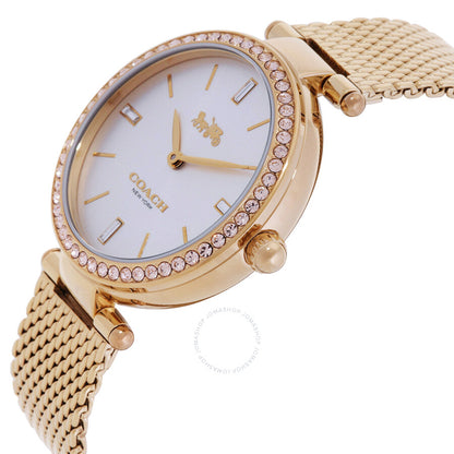 Park Quartz Crystal Silver Dial Ladies Watch