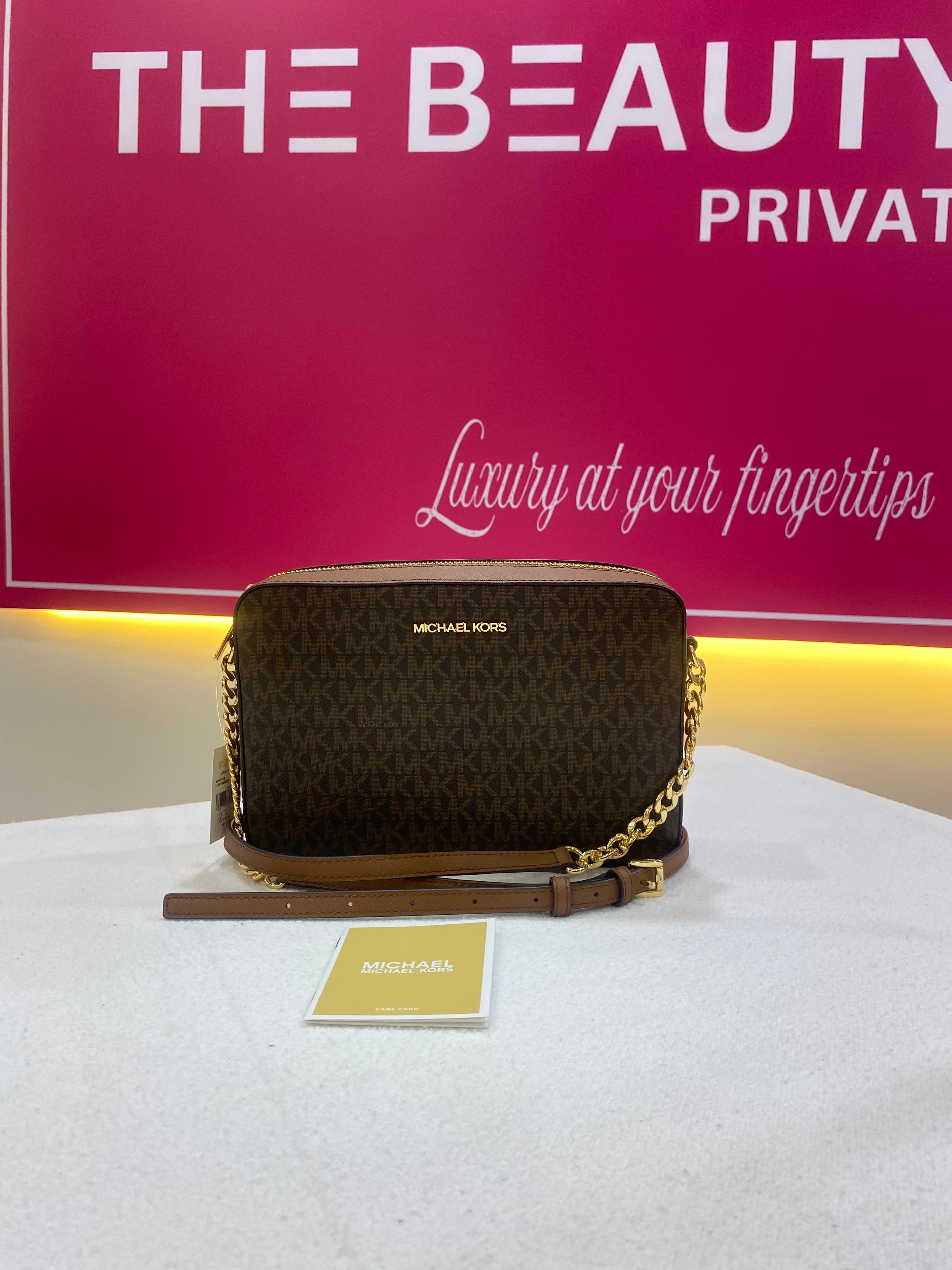 Michael Kors Jet Set Large Printed Logo Crossbody Bag